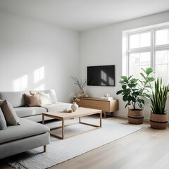 Minimalist Living Room with Natural Light