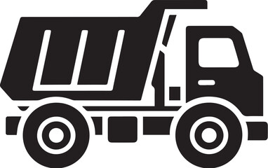 Dump truck illustration icon