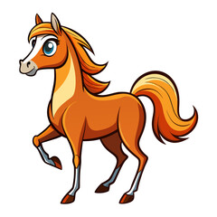 vector illustration of a horse