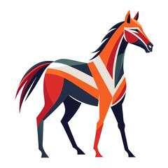 Obraz premium vector illustration of a horse