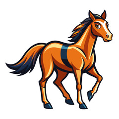 vector illustration of a horse