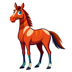 vector illustration of a horse