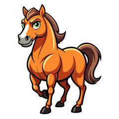 vector illustration of a horse