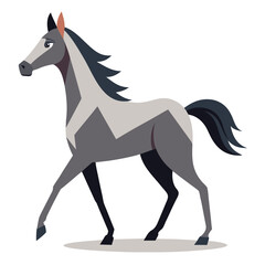 vector illustration of a horse