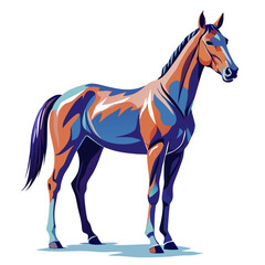 vector illustration of a horse