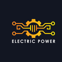 Modern Technology Logo Digital Tech and Innovation