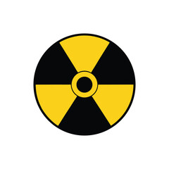 Fototapeta premium A colorful radioactive vector art illustration