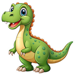 Fototapeta premium A Joyful Young Dinosaur