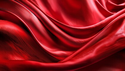 Obraz premium red silk satin beautiful fabric background