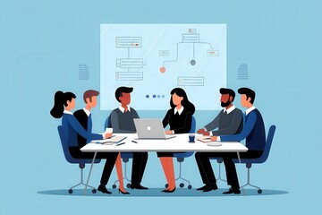 business people working in a meeting