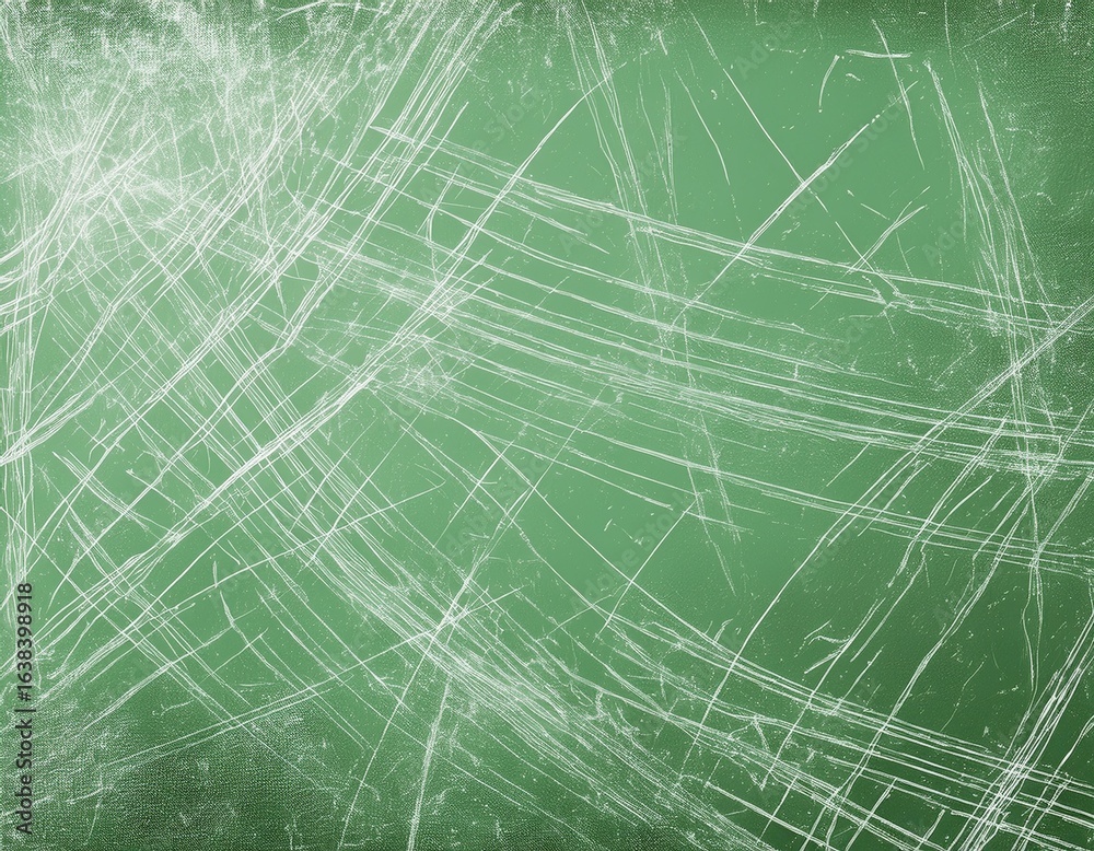 Wall mural subtle white scratch texture on light green background minimal abstract distress design for vintage 