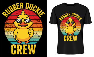 Rubber Duckie Crew Cruise Duck T-shirt Design