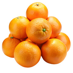 oranges isolated on transparent background