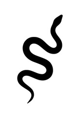 Design a black silhouette of a Stiletto Snake white background clean vector shape