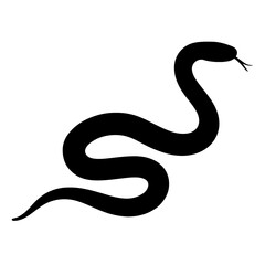 Design a black silhouette of a Texas Coral Snake white background clean vector shape