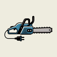 chainsaw, icon, tool, cutting, woodwork, logging, construction, machine, equipment, power, saw, blade, forest, timber, hardware, mechanic, engine, gear, industrial, illustration, lumberjack, sharp, fu