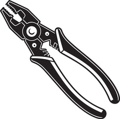 pliers on a white background
