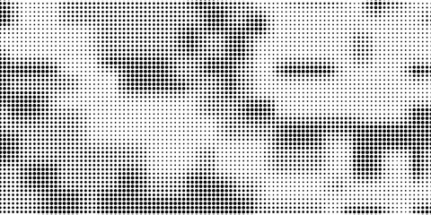 Abstract halftone pattern dot background texture. Liquid effect overlay grunge dots distress linear vector. Vector illustration