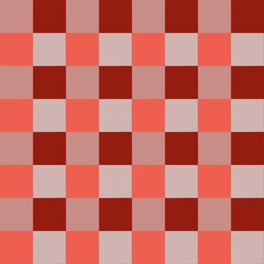 Vibrant red and neutral checkerboard pattern for a modern, stylish background or eye-catching design element