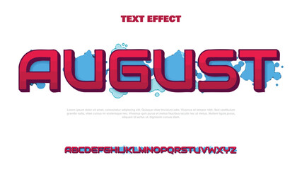 Agust logo graffiti font text effect, spray and street text style	

