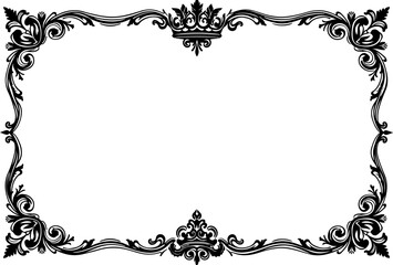 Fototapeta premium Vintage Decorative Divider Ornaments Frame and Wreath Vector Bundle 