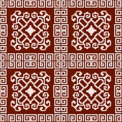 Intricate geometric pattern design for ethnic textiles and backgrounds with rich cultural vibe