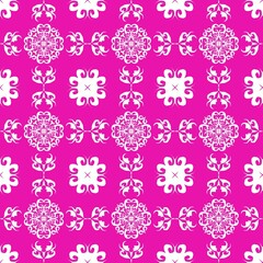 Vibrant fuchsia floral pattern for modern designs and eye-catching backgrounds needing a bold, feminine style