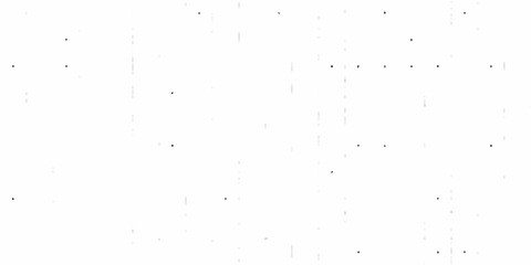 Abstract pattern of scattered black dots and thin lines on a white background