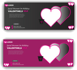 Facebook cover photo design vector templates
