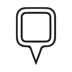 chat icon on metal button