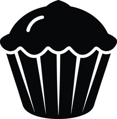 muffin silhouette vector  no details  minimal clea.eps