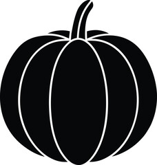 pumpkin silhouette vector  no details  minimal cle.eps