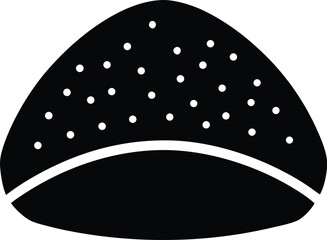 rice ball  onigiri  silhouette vector  no details .eps