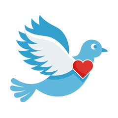 dove with heart