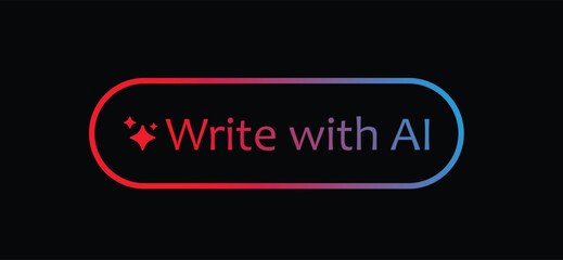 artificial intelligence generate button eps10.