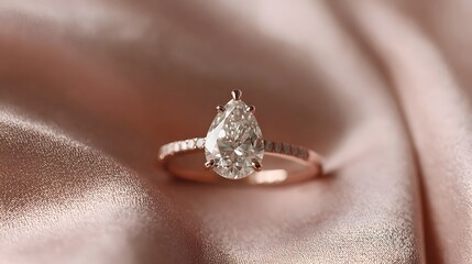 Obraz premium Rose Gold Engagement Ring