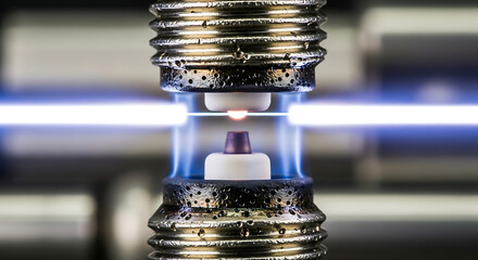 Spark ignition in a high-temperature experimental setup at a lab