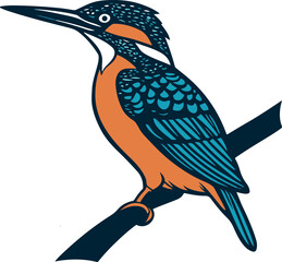 vector illustration of a bird