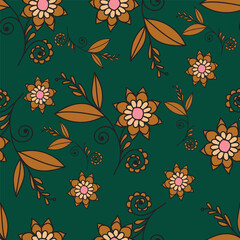 Fototapeta premium seamless floral pattern
