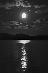 moon over water