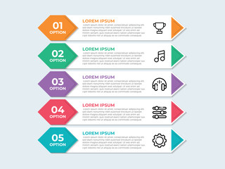 Business infographics template. timeline with 5 steps, options. can be used for workflow diagram, info chart, web design. vector illustration.