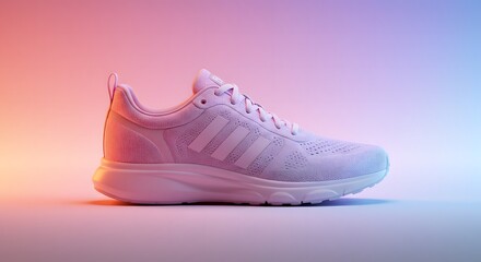 Gradient Luminous Shoe Mockup for Product Design