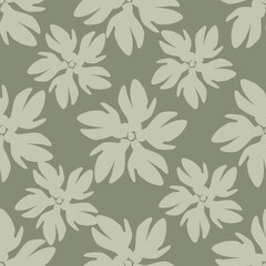 Seamless beautiful vintage flower pattern textile design
