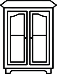 black and white window with white background