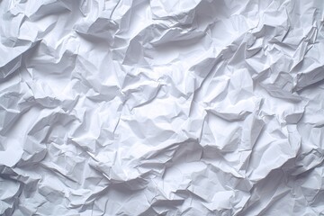 Fototapeta premium Crumpled white paper texture (8)