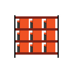 Bookshelves or paper racks