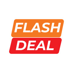 Flash Deal Text isolated on white background