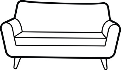 sofa isolated on white background