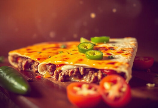 Panqueca de carne mo&iacute;da com tomate. Textura de dar &aacute;gua na boca.