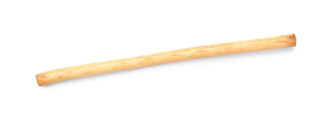 One delicious grissini stick isolated on white